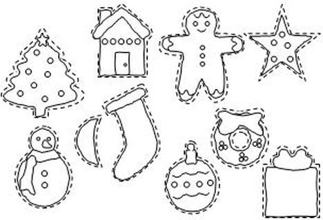 Christmas Ornament Coloring Pages part 6